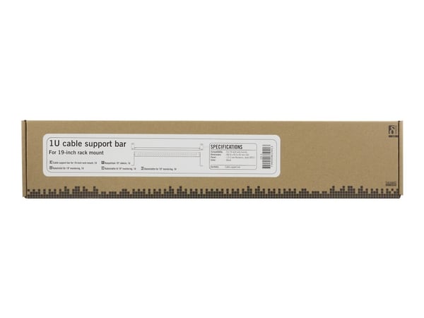 DELTACO 19-1 - Kabelstyringsstang - 1U - 19"