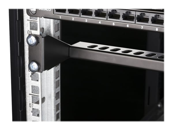 DELTACO 19-1 - Kabelstyringsstang - 1U - 19"