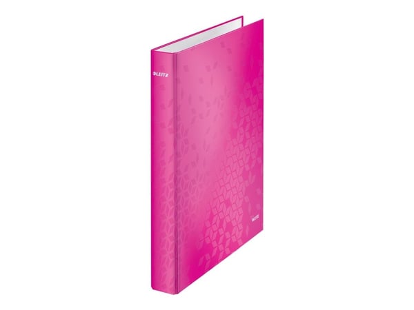 Ringperm Leitz WOW A4+ 4DR/25mm rosa - (10 stk.)