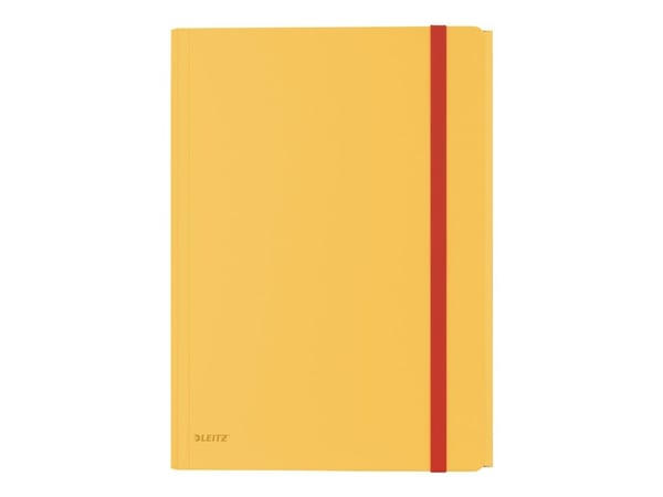 Leitz Cosy läppäkansio taskulla, Piirustuskansio, A4, Polypropeeni (PP), Keltainen, Matta, 150 arkkia