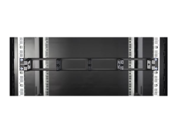 DELTACO - Rackkabelstyringspanel - svart - 1U - 19"