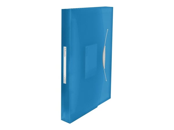 Esselte Vivida - Dokumentmappe - kan utvides - 6 rom - for A4 (210 x 297 mm) - kapasitet: 300 ark - med fliker - gjennomsiktig, livlig blåfarge