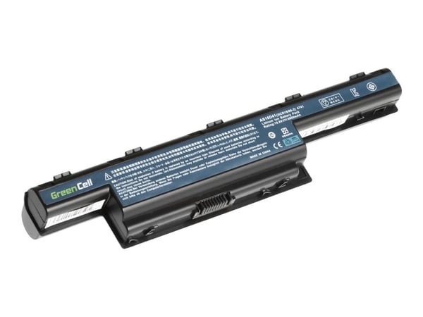Green Cell - Batteri til bærbar PC (tilsvarer: Acer AS10D31, Acer AS10D41, Acer AS10D51) - litiumion - 9-cellers - 6600 mAh - svart - for Acer Aspi...