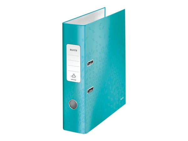 Leitz WOW 180° - Spakbågesfil - ryggbredd: 80 mm - för A4 (210 x 297 mm) - kapacitet: 600 ark - isblå