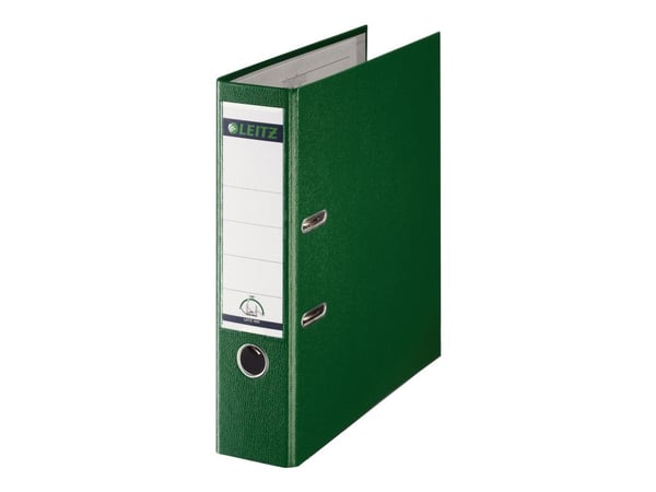 Leitz 180° - Hevarmbuefil - bokryggbredde: 80 mm - for A4 (210 x 297 mm) - kapasitet: 600 ark - grønn