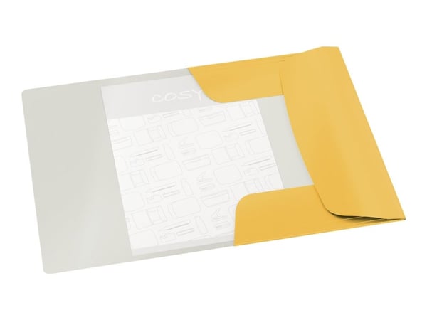 Leitz Cosy - 3-fliksmappe - for A4 (210 x 297 mm) - kapasitet: 150 ark - varm gulfarge