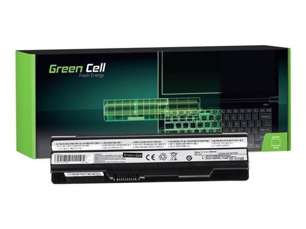 Green Cell - Batteri til bærbar PC (tilsvarer: MSI BTY-S14) - litiumion - 6-cellers - 4400 mAh - svart - for MSI GE60; GE60 2PF; GE60 2QD; GE60 2QE...