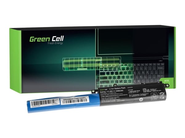 Green Cell - Akut ja paristot tietokoneelle (saatavana: Asus A31N1519) - Litiumion - 3-kennoinen - 2200 mAh - lajitelma - ASUS F540; R540; VivoBook...