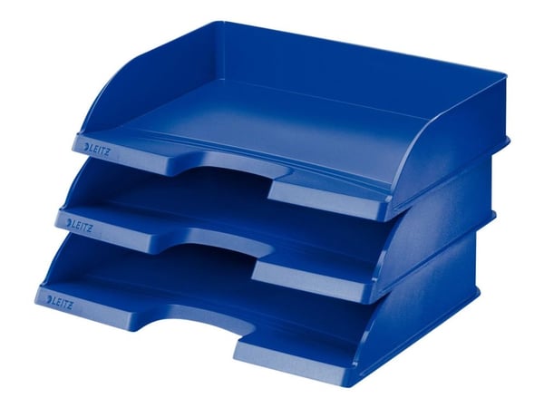 Leitz Plus - Brevbakke - for A4 (210 x 297 mm) - landskap - blå