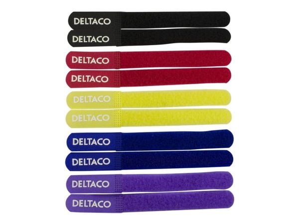 DELTACO - Kabelsamlare - 18 cm (paket om 10)