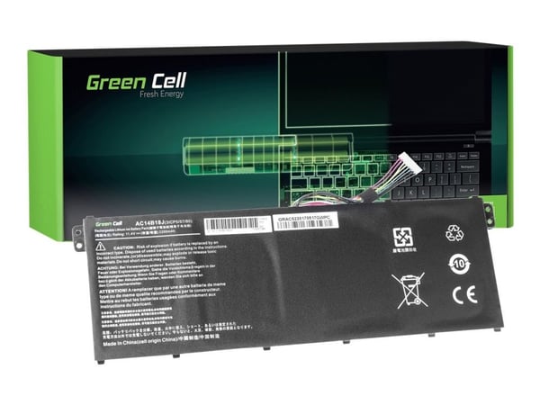 Bateria Green Cell AC14B18J do Acer Aspire E 11 ES1-111M ES1-131 E 15 ES1-512 Chromebook 11 CB3-111 13 CB5-311 (AC52)