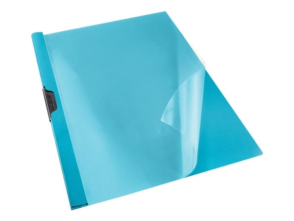 Esselte Vivida - Klipsfil - for A4 (210 x 297 mm) - kapasitet: 25 ark - blå med transparent frontdeksel Esselte Vivida - Klipsfil - for A4 (210 x 297 mm) - kapasitet: 25 ark - blå med transparent frontdeksel