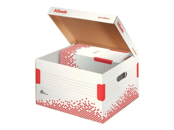 Esselte Speedbox Medium - Lagerboks - hvit