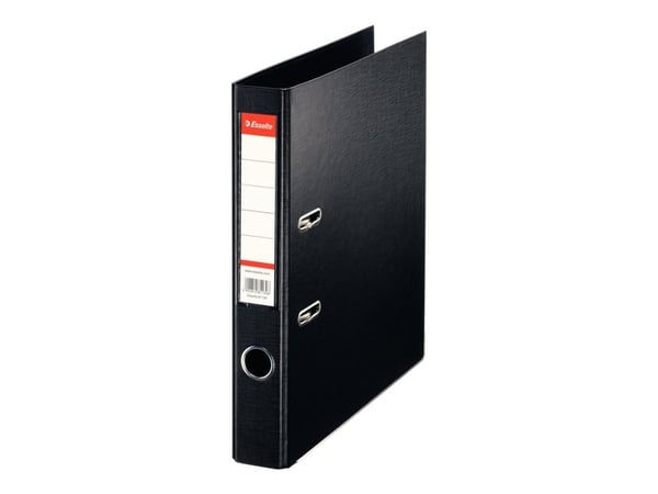 Esselte Standard - Hevarmbuefil - bokryggbredde: 50 mm - for A4 - kapasitet: 350 ark - svart