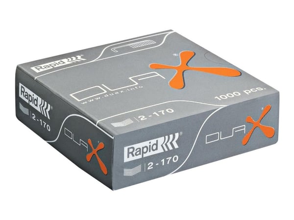 Rapid niitit Duax Galvanoitu, 170 arkkia, 1000kpl, Niittipakkaus, 2 cm, 1000 niitit, 170 arkkia, 70 mm, 23 mm