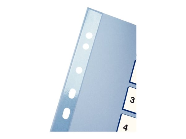 Esselte - Avdelare - förtryckt: 1-10 - för A4 (210 x 297 mm) - tabbad - vit, blått tryck
