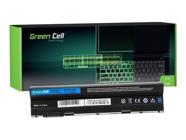 Green Cell - Batteri til bærbar PC (tilsvarer: Dell T54FJ, Dell 8858X) - litiumion - 6-cellers - 4400 mAh - svart - for Dell Latitude E5420, E5520,...