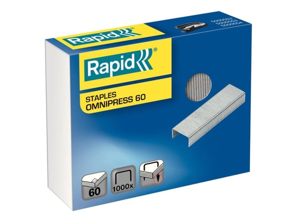 Rapid Omnipress 60 - Stifter - 8.5 mm - galvanisert metalltråd - pakke av 1000