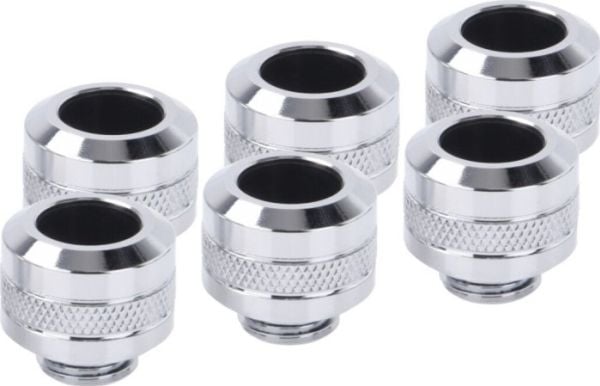 Alphacool 17474, Festesett, Messing, Kromfarget, 1/4", 20 mm, 2,2 cm