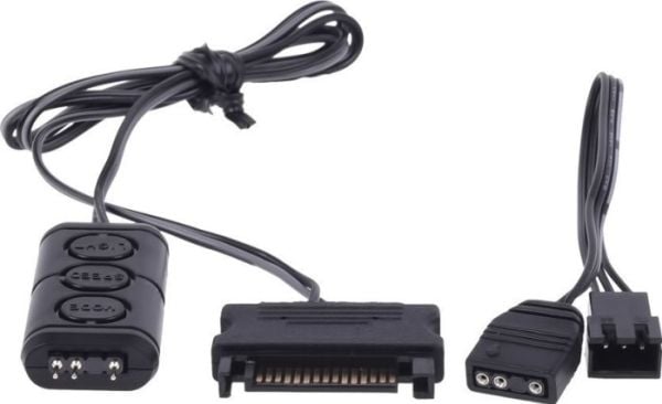Alphacool Aurora Eiscontrol, Sort, 2x 3-Pin, 18 g