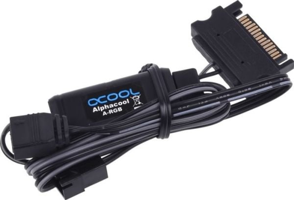 Alphacool Aurora Eiscontrol, Sort, 2x 3-Pin, 18 g