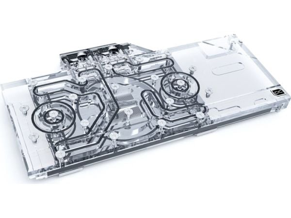 Alphacool Eisblock Aurora Acryl GPX-A, Vannblokk + kjøleribbe, Akryl, Kopper, Sort, Gjennomsiktig, AMD Radeon 6800, AMD Radeon 6800 XT, AMD Radeon ...