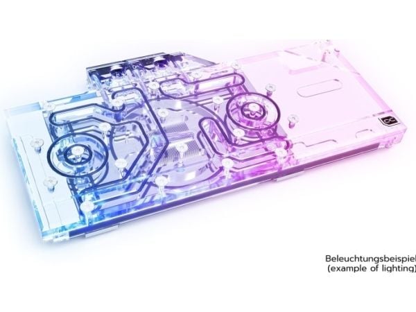 Alphacool Eisblock Aurora Acryl GPX-A, Vannblokk + kjøleribbe, Akryl, Kopper, Sort, Gjennomsiktig, AMD Radeon 6800, AMD Radeon 6800 XT, AMD Radeon ...