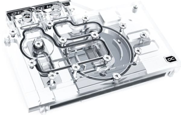 Alphacool Eisblock Aurora Acryl GPX-N, Water block + Heatsink, Akryl, Kopper, Sort, Gjennomsiktig, CE, FC, RoHS, RTX 3070 Founders Edition, 169,5 mm