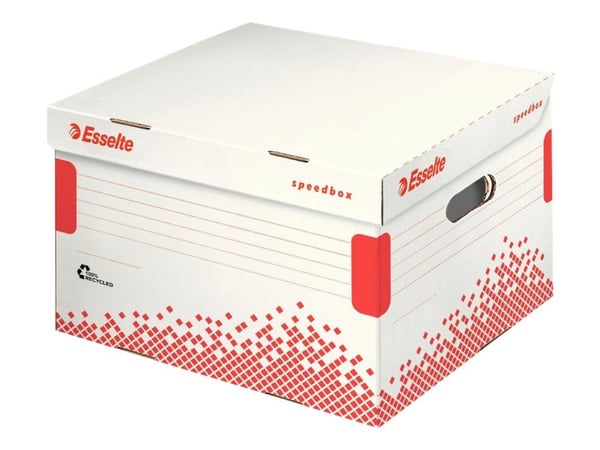 Esselte Speedbox Medium - Lagerboks - hvit