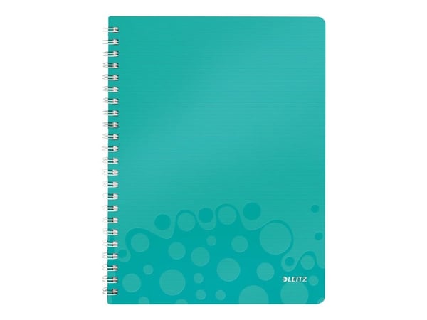 Notesblok Leitz WOW PP A4 linjeret 80 gram 80 ark Isblå - (6 stk.)