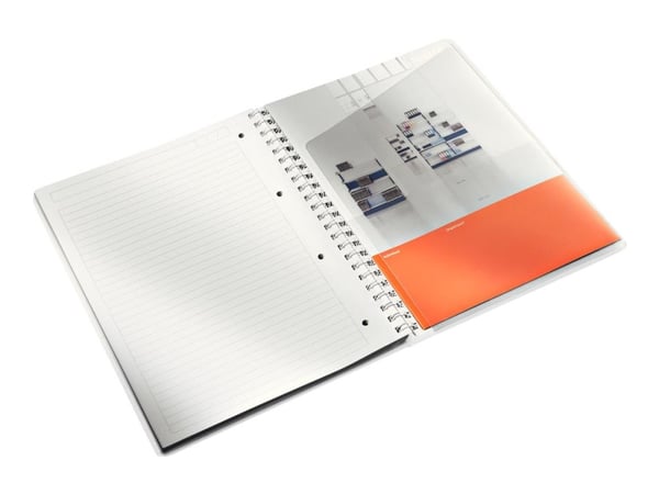 Notesblok Leitz WOW PP A4 linjeret 80 gram 80 ark Pink - (6 stk.)