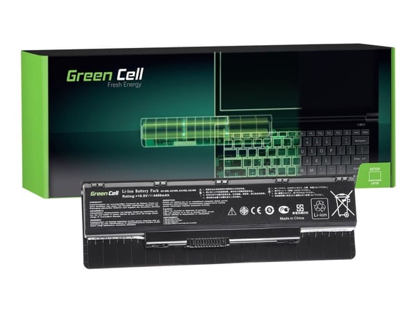 Green Cell - Batteri til bærbar PC (tilsvarer: ASUS A32-N56) - litiumion - 6-cellers - 4400 mAh - svart - for ASUS G56; N46; N550; N56; N76