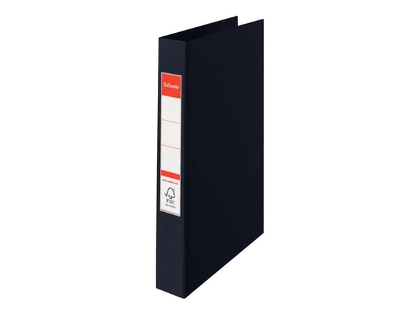 Esselte - Ringperm - bokryggbredde: 42 mm - for A4 (210 x 297 mm) - kapasitet: 190 ark - svart