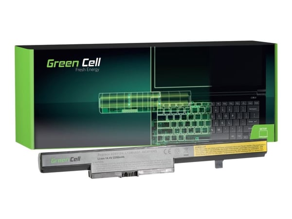 Green Cell - Batteri til bærbar PC (tilsvarer: Lenovo L13S4A01) - litiumion - 4-cellers - 2200 mAh - svart - for Lenovo B40; B50