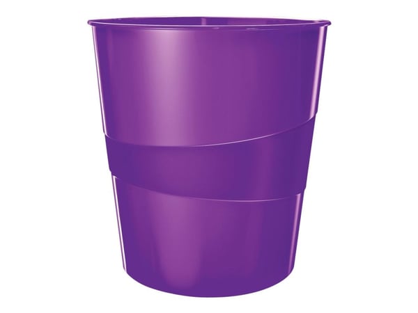 Papirkurv Leitz Plus WOW 15L Purple - (6 stk.)