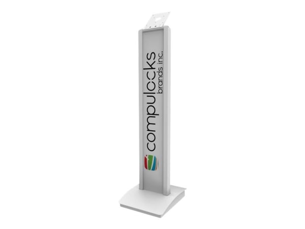 Compulocks VESA Brandable Floor Stand - Ställ - för surfplatta - aluminium - vit - golvstående