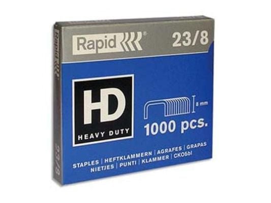 Rapid Standard - Stifter - 23/8 - 8 mm - galvanisert stål - pakke av 1000 - for Fashion HD110