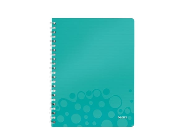 Notesblok Leitz WOW PP A4 linjeret 80 gram 80 ark Isblå - (6 stk.)