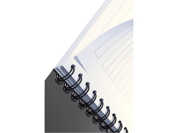 Leitz Office - Anteckningsblock - inbunden - A4 - 90 ark / 180 sidor - linjerad - röd - 5 st./förpackning