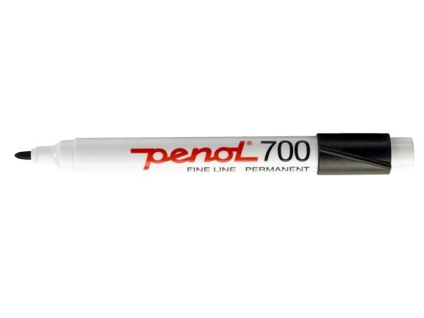 Penol 700, Svart, Projektil spiss, Svart, Hvit, Plastikk, Fint, 1,5 mm
