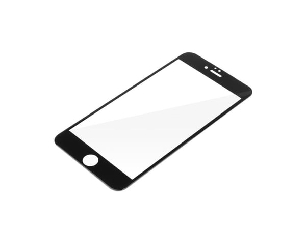 Green Cell Clarity - Skjermbeskyttelse for mobiltelefon - glass - rammefarge svart - for Apple iPhone 6 Plus