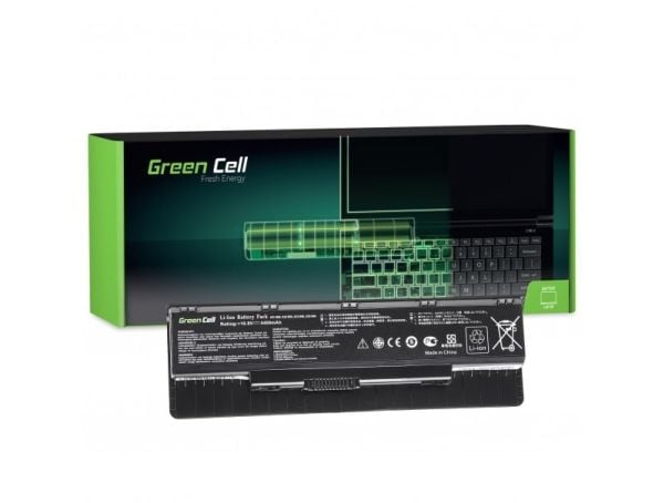 Green Cell - Batteri til bærbar PC (tilsvarer: ASUS A32-N56) - litiumion - 6-cellers - 4400 mAh - svart - for ASUS G56; N46; N550; N56; N76
