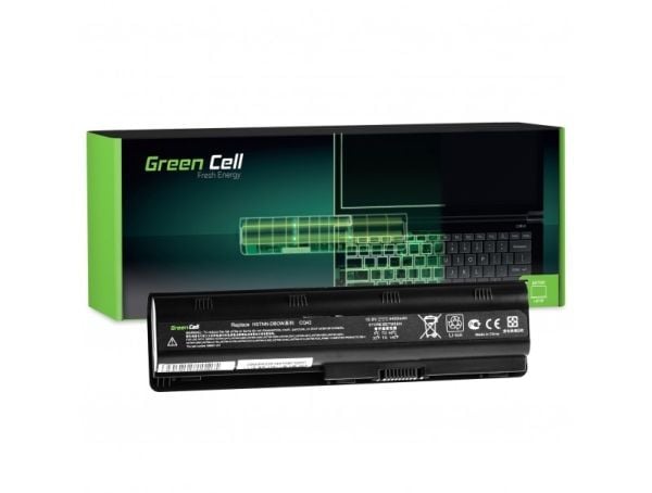 Green Cell - Batteri til bærbar PC (tilsvarer: HP MU06) - litiumion - 6-cellers - 4400 mAh - svart - for Compaq Presario CQ62; HP Pavilion Laptop g...