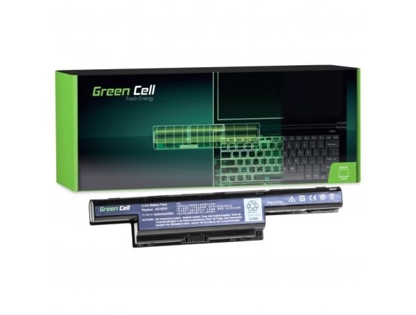 Green Cell - Batteri til bærbar PC (tilsvarer: Acer AS10D31, Acer AS10D41, Acer AS10D51) - litiumion - 6-cellers - 4400 mAh - svart - for Acer Aspi...