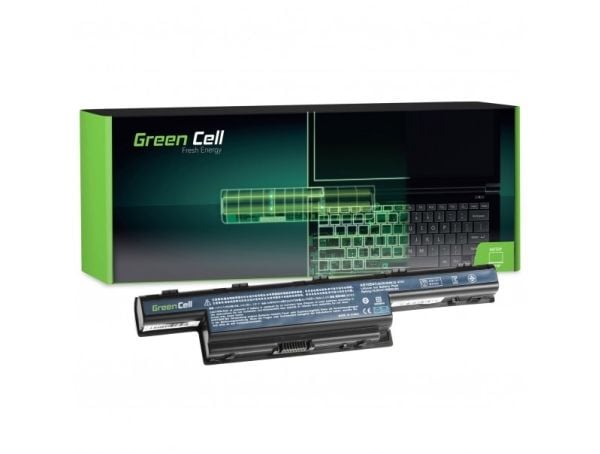 Green Cell - Batteri til bærbar PC (tilsvarer: Acer AS10D31, Acer AS10D41, Acer AS10D51) - litiumion - 9-cellers - 6600 mAh - svart - for Acer Aspi...