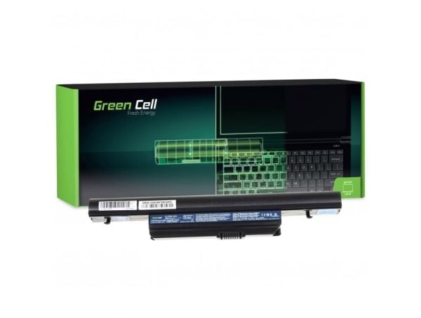 Green Cell - Batteri til bærbar PC (tilsvarer: Acer AS10B31, Acer AS10B75) - litiumion - 6-cellers - 4400 mAh - svart - for Acer Aspire 5553, 5625G...