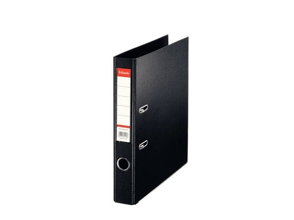 Esselte Standard - Hevarmbuefil - bokryggbredde: 50 mm - for A4 - kapasitet: 350 ark - svart