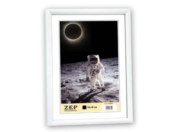 ZEP KW11, Enkel bilderamme, Hvit, Bord, Vegg, 21 x 29,7 cm, Rektangulær