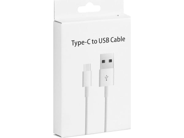 USB-kabel Partner Tele.com USB-A til USB-C 1 m hvit