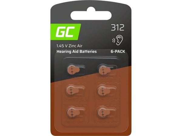 Green Cell - Batteri 6 x PR41 - Sinkluft - 160 mAh